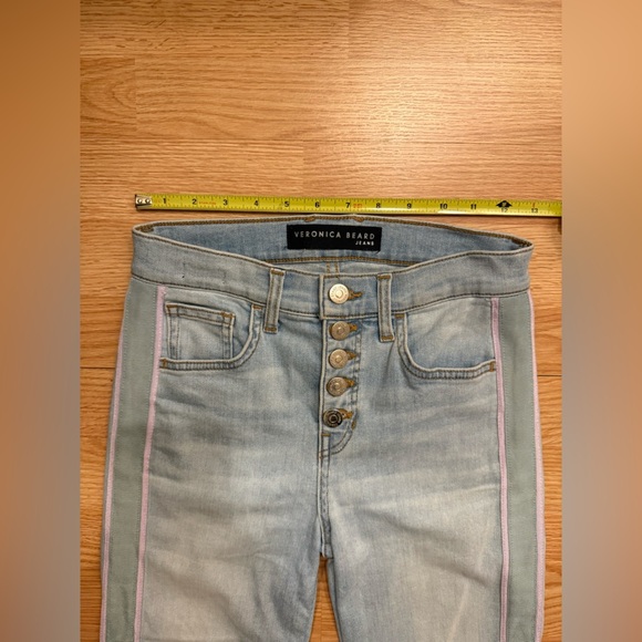 Veronica Beard Carolyn High Rise Baby Boot w/ Tux in Aire Size 25 - Picture 7 of 8